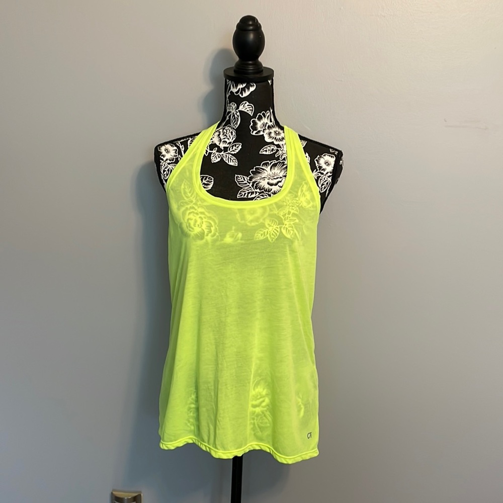 GapFit “breathe air” neon workout tank size medium